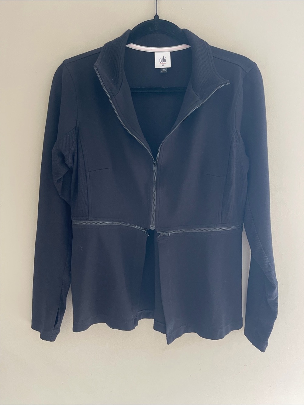 CAbi Black Dual-Zip Utility Jacket